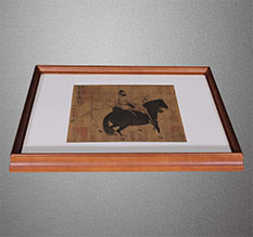 正蓝旗书画装裱配框服务案例